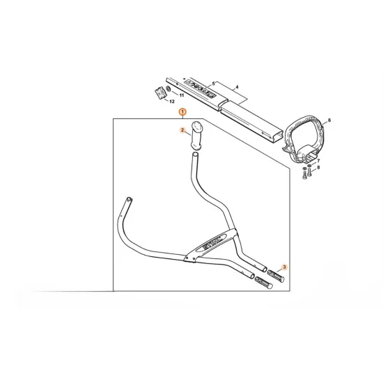 STIHL  Uchwyt rurowy 4601 790 1700